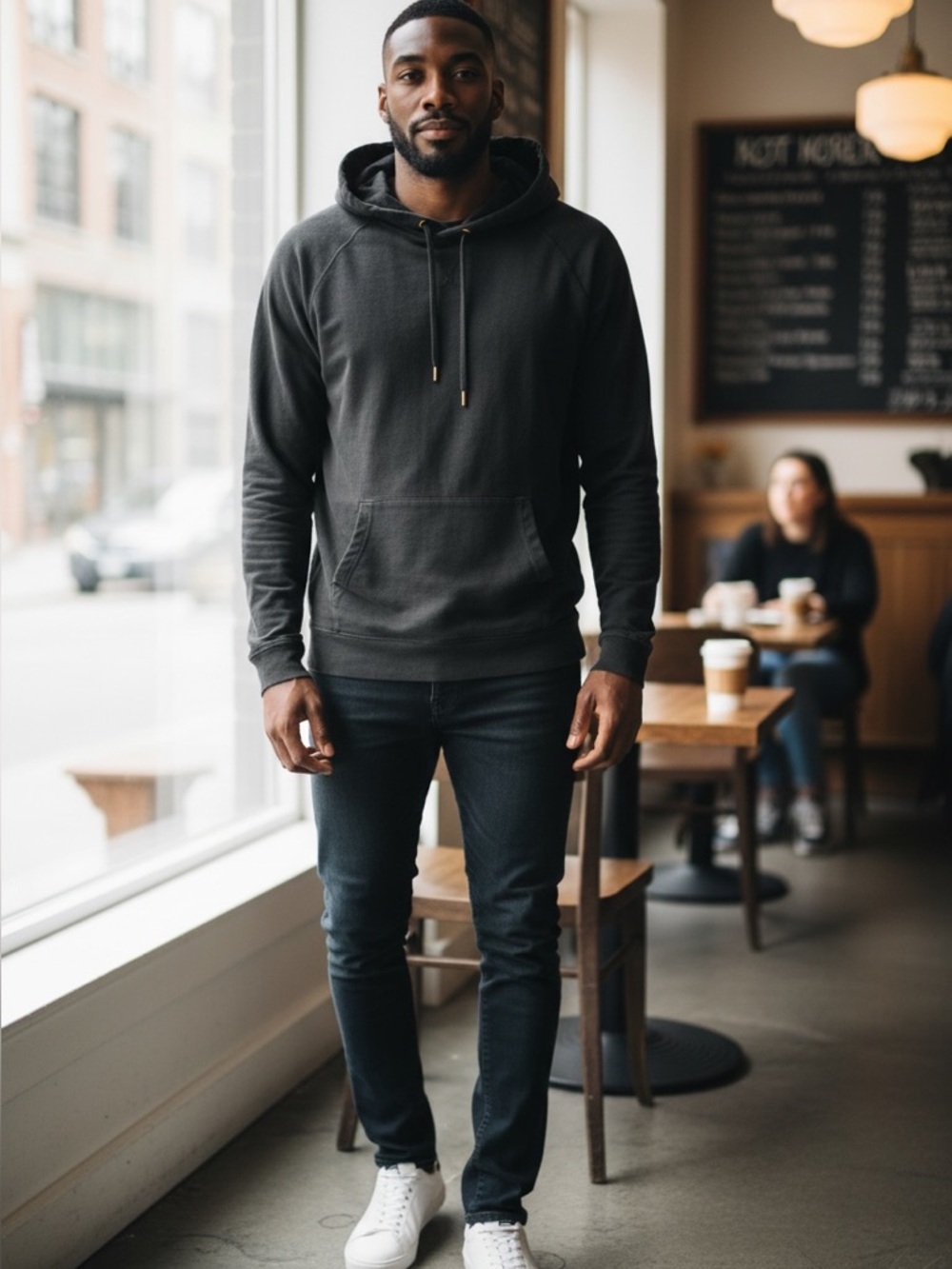 Good Man Brand Black Pullover Hoodie 💯 cotton